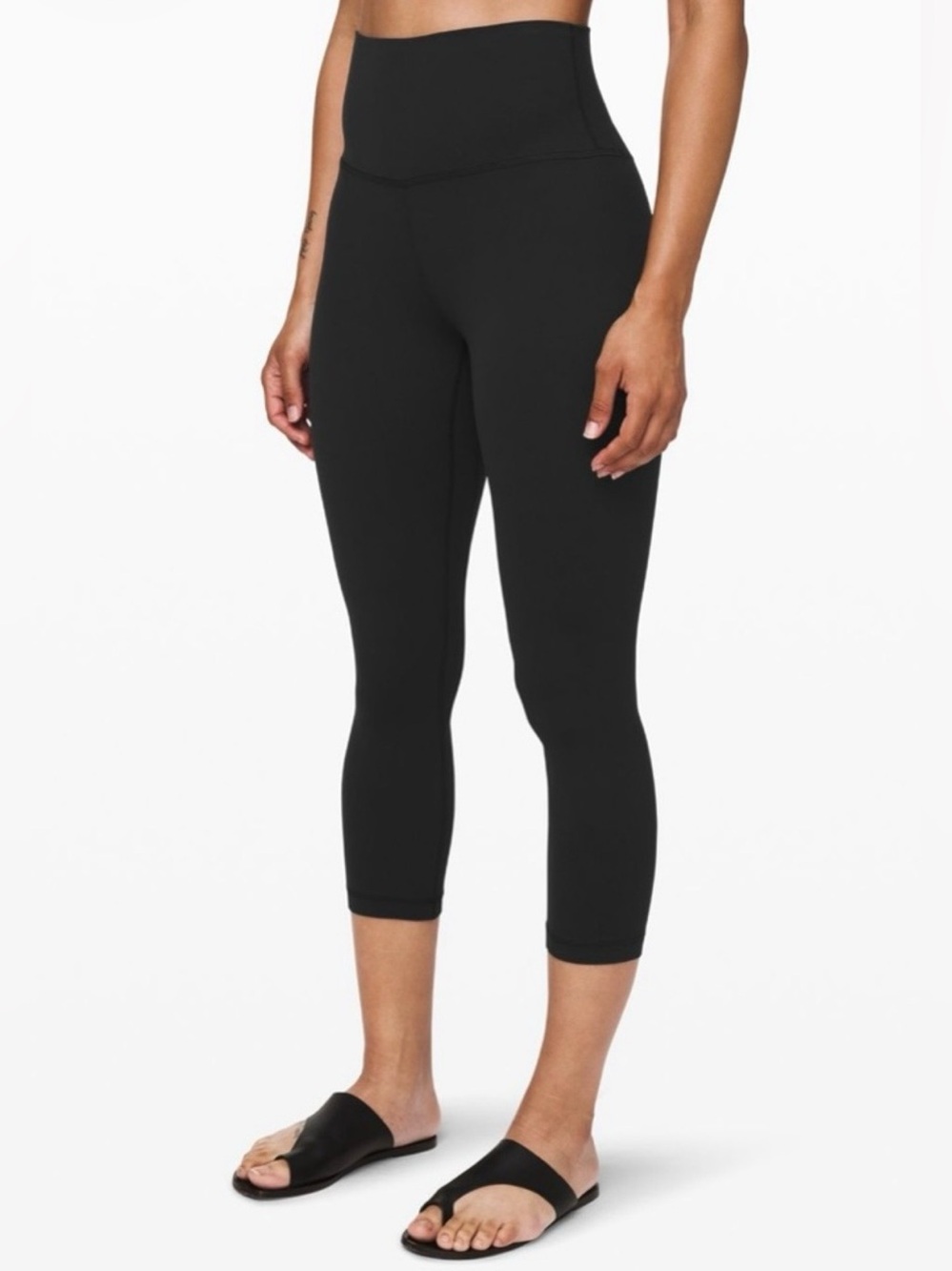 Lululemon Align High-Rise Crop 21" Leggings Black Size 6 W6BGDS